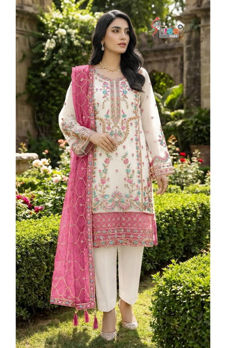 Sf 5547 By Shree Organza Ladies Pakistani Salwar Suit Wholesale Market In Surat
